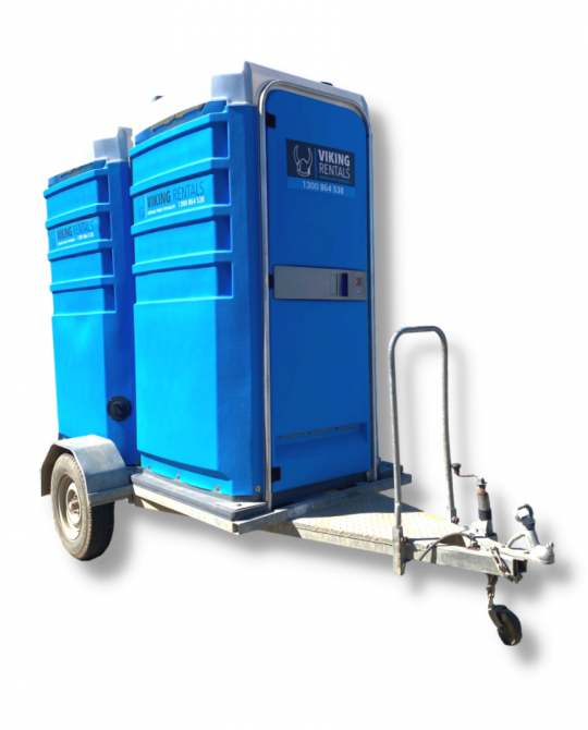 double toilet trailer towable events