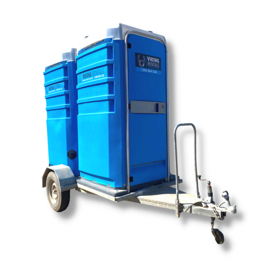 double toilet trailer towable events